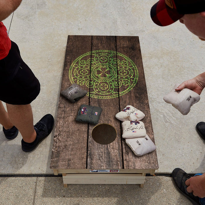 Wood Irish Pub Limited Edition Star Cornhole Boards | 03.25 Drop - ACA - 000500 | American Cornhole Association