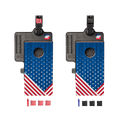 Wooden American Flag Double Chuck Mini Cornhole Tabletop Game, - American Cornhole Association