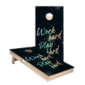 Work Hard Play Hard Star Cornhole Boards - ACA - 000280 | American Cornhole Association