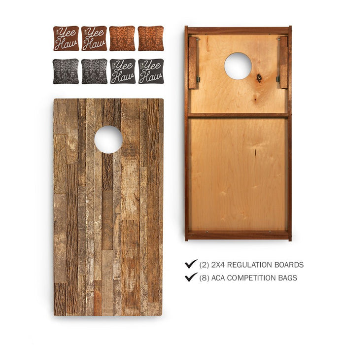 Yee Haw Sig Pro 2x4 Regulation Cornhole Bundle -  | American Cornhole Association
