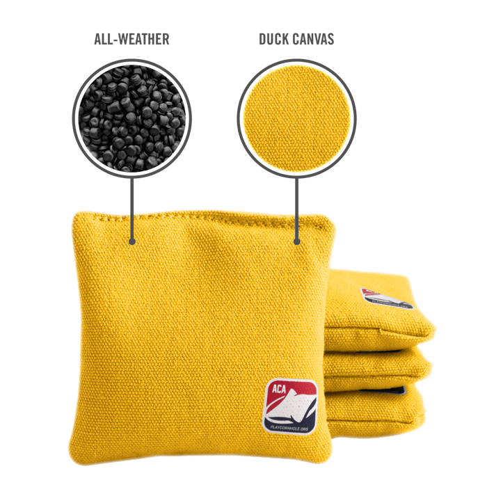 Yellow Daily 44x Cornhole Bags - American Cornhole Association