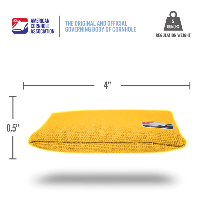 Yellow Daily 44x Cornhole Bags - American Cornhole Association