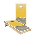 Yellow Waves Star Cornhole Boards - ACA - 000309 | American Cornhole Association