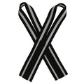 Zhang Kong ZKC Black/White Weightlifting Straps, Normal - Cotton - Strength Shop