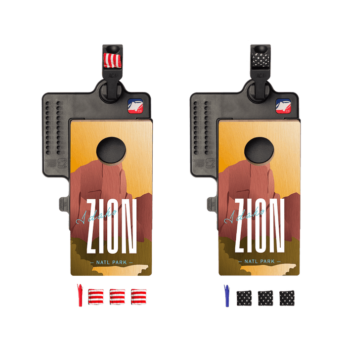 Zion Double Chuck Mini Cornhole Tabletop Game, - American Cornhole Association
