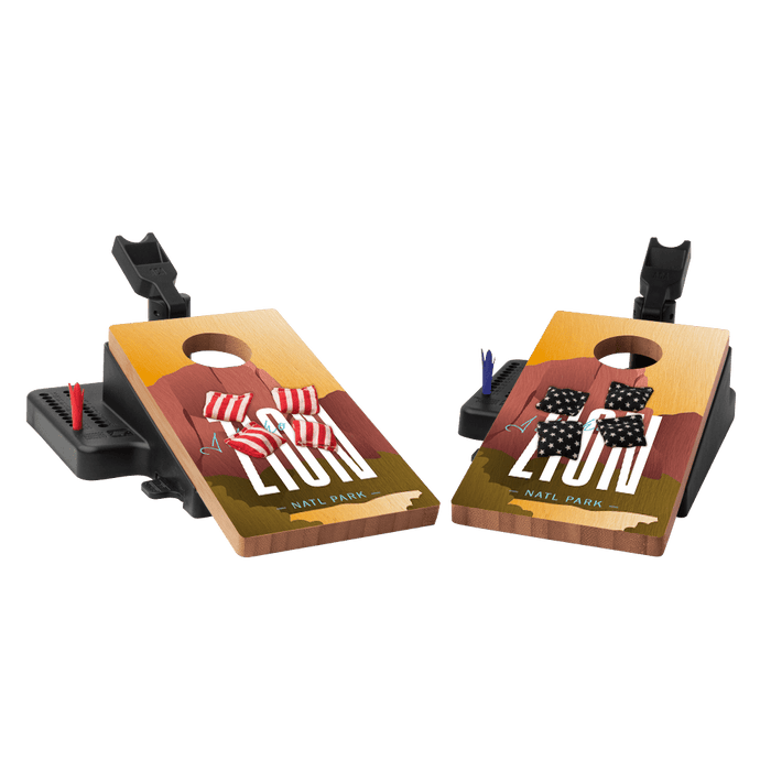 Zion Double Chuck Mini Cornhole Tabletop Game, - American Cornhole Association